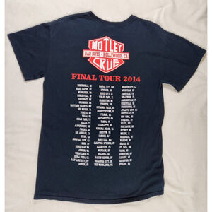 Sz Sm Motley Crue 2014 Final Tour All Bad Things Must Come To An End Shirt Black